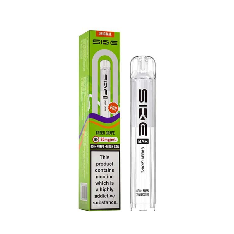 Green Grape SKE Bar 600 Replacement Prefilled Pod 20mg
