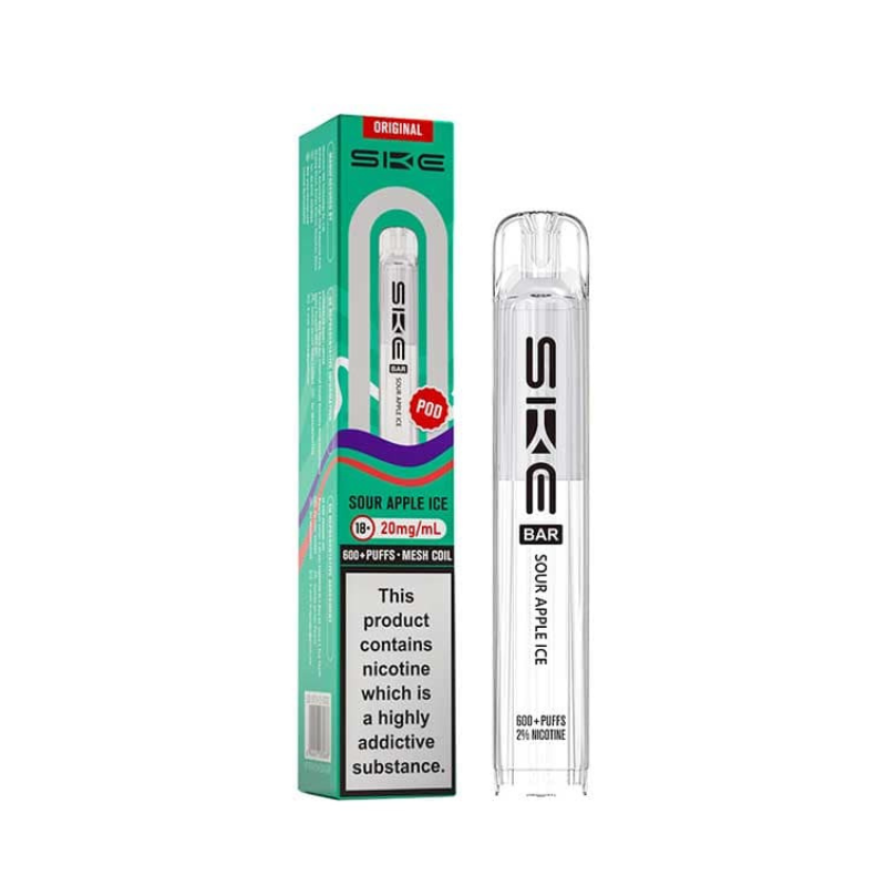 Sour Apple Ice SKE Bar 600 Replacement Prefilled Pod 20mg