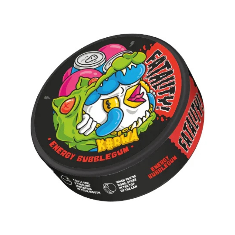 Energy Bubblegum KURWA Nicotine Snus Pouches 46.9mg - 20 Pouches