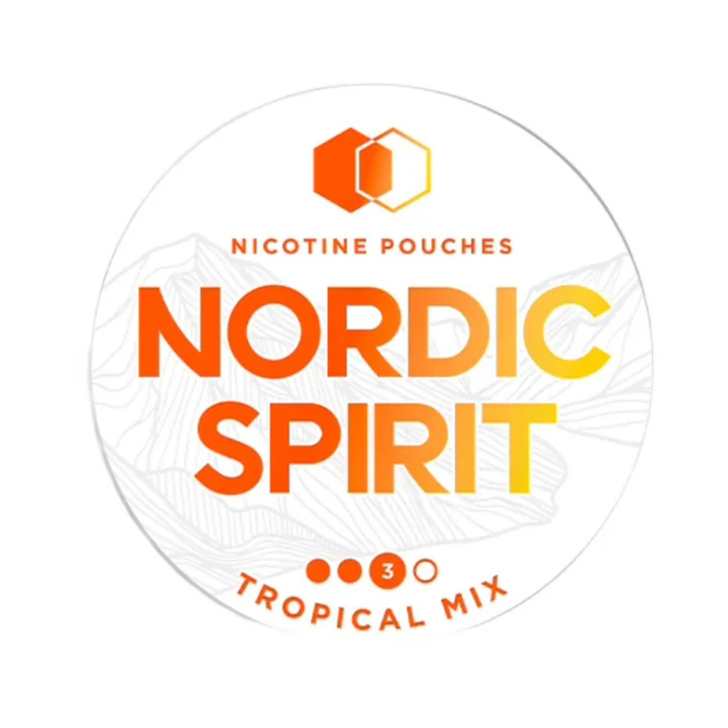 Tropical Mix Nordic Spirit Nicotine Snus Pouches 9mg - 20 Pouches