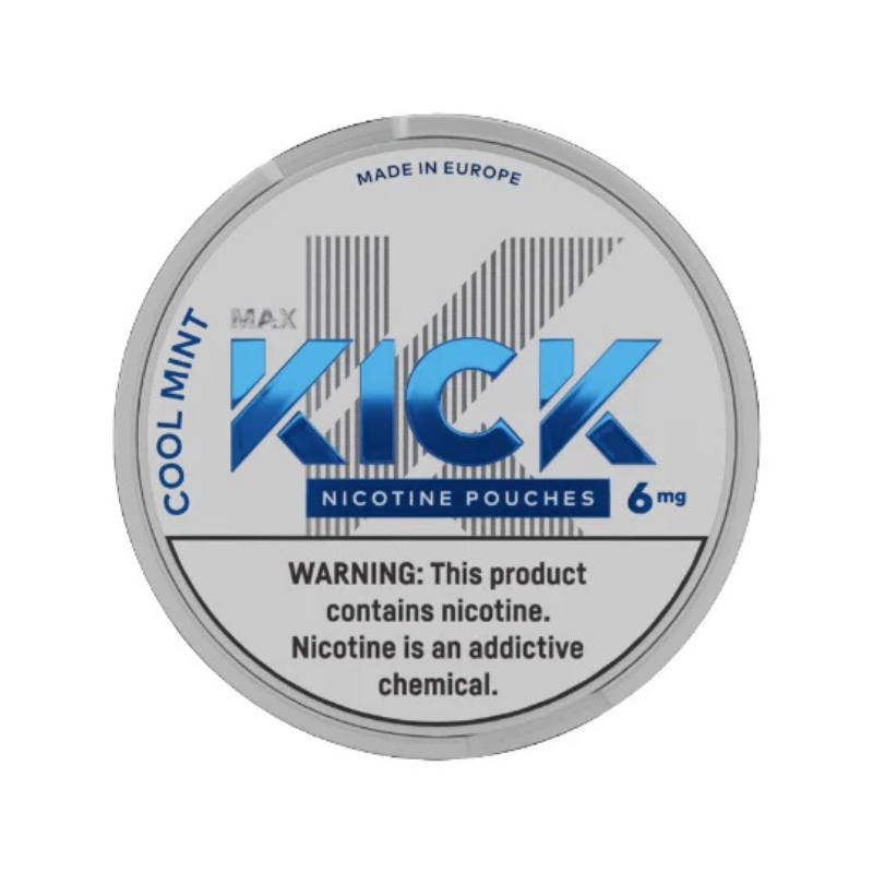 Cool Mint Max Kick Nicotine Pouches - 20 Pouches 6mg