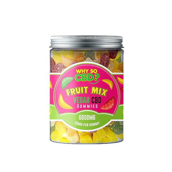 Fruit Mix Why So CBD? 6000mg Broad Spectrum CBD Large Vegan Gummies