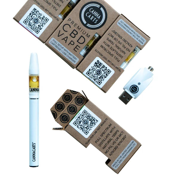 Cannacarts Premium CBD Vape Full Kit Setup
