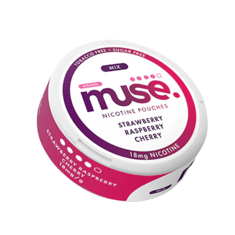 Strawberry Raspberry Cherry Muse Nicotine Snus Pouches