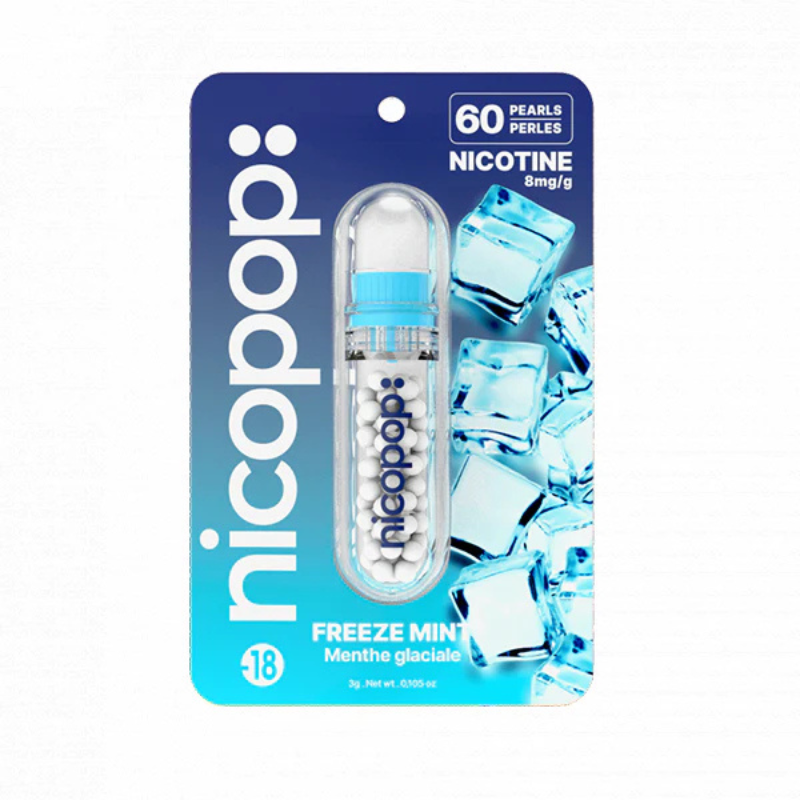 Freeze Mint 8mg Nicopop Nicotine Pearls - 60 Pearls