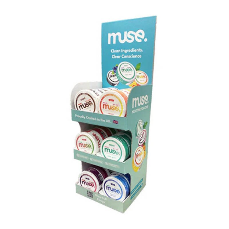 Muse Nicotine Pouches CDU Bundle 30 Units + Free Stand