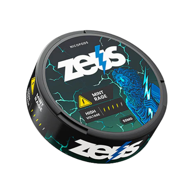 Mint Rage Zeus Nicotine Pouches - 20 Pouches 50mg