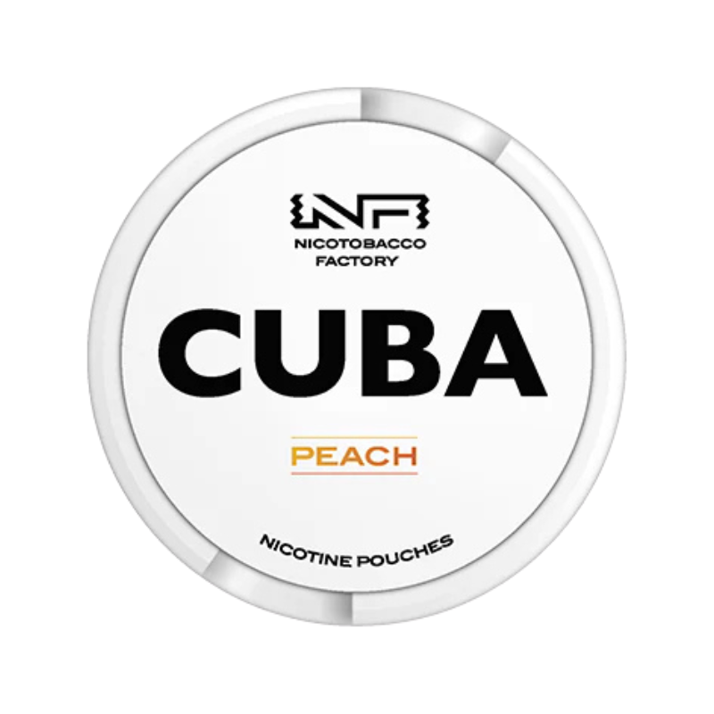 Peach CUBA Nicotine Snus Pouches 25mg