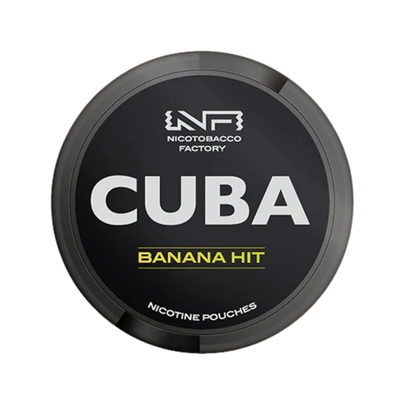 Banana Hit CUBA Black Nicotine Snus Pouches 43mg