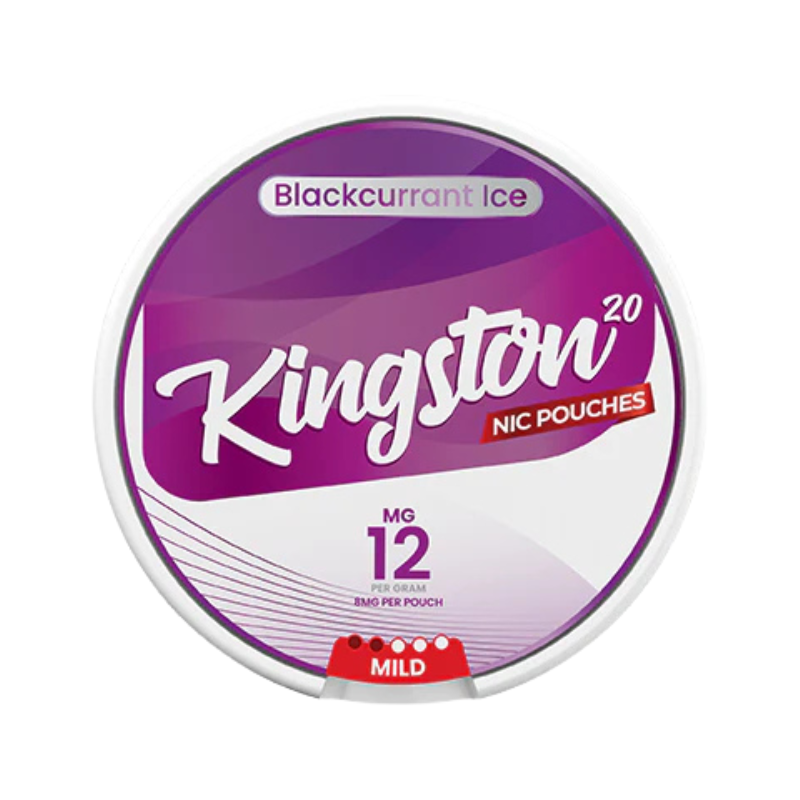 Blackcurrant Ice KIngston Nicotine Snus Pouches