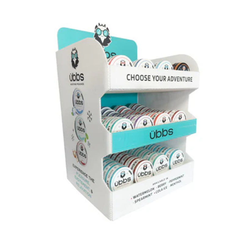 6mg 11mg 14mg Ubbs Nicotine Pouches CDU Bundle + 120 Units Set