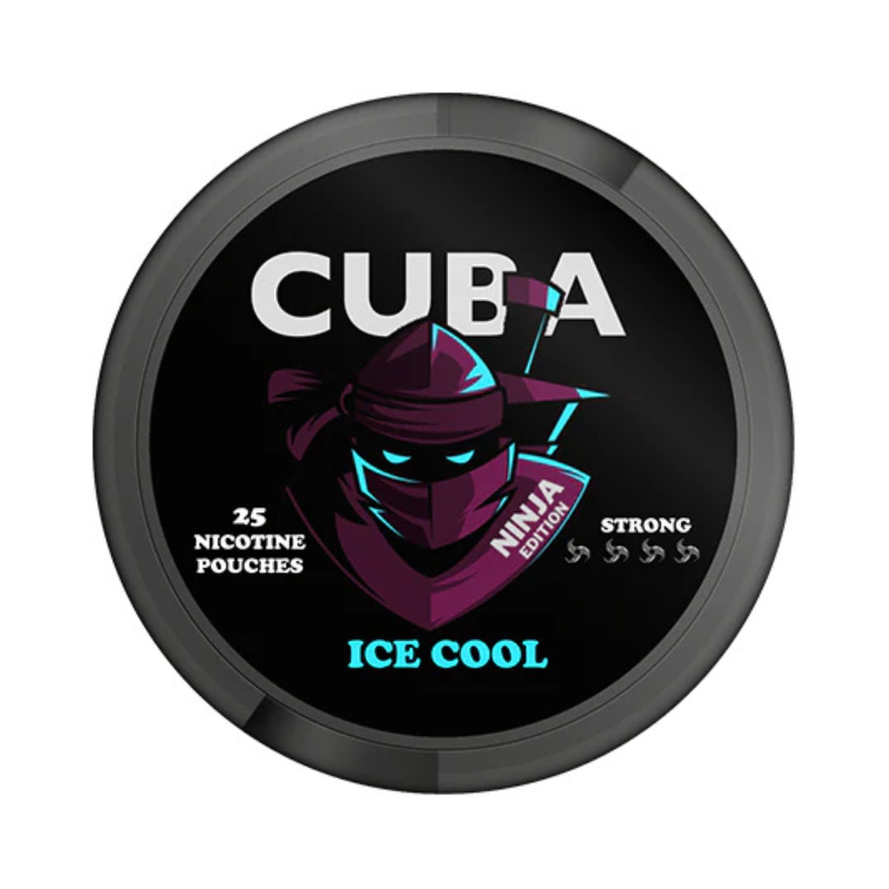 Ice Cool CUBA Ninja Nicotine Snus Pouches 30mg