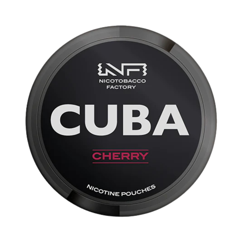 Cherry CUBA Black Nicotine Snus Pouches 43mg