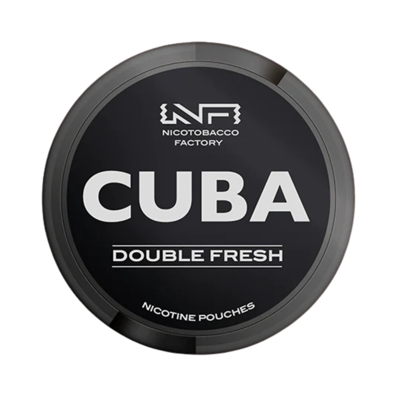 Double Fresh CUBA Black Nicotine Snus Pouches 43mg