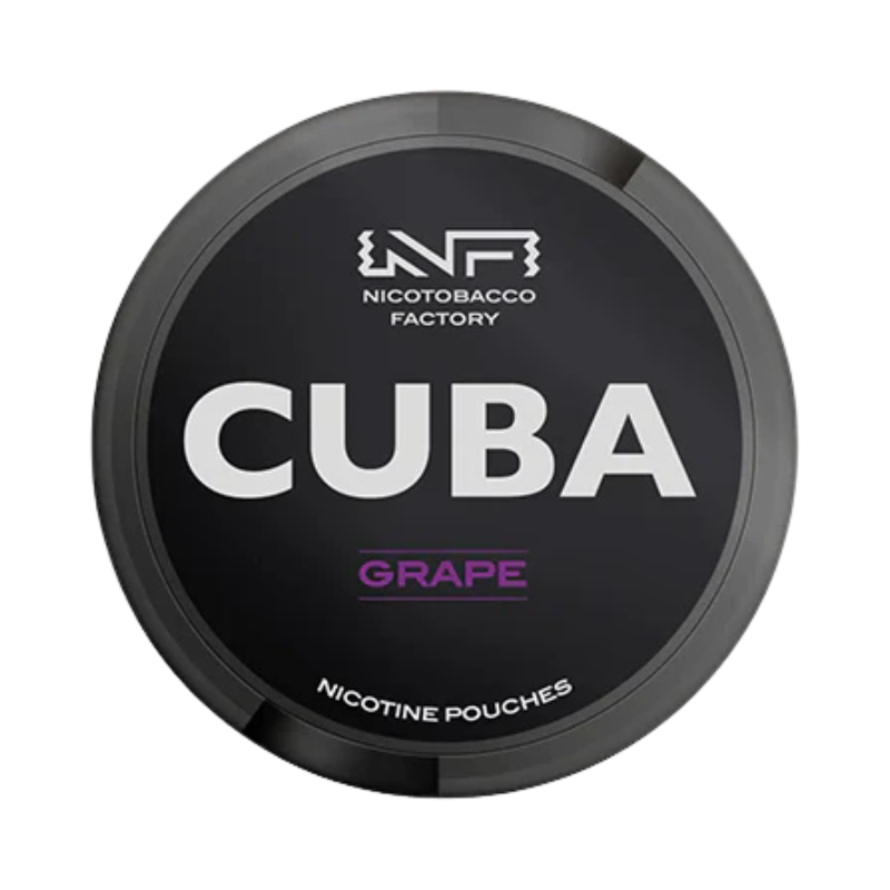 Grape CUBA Black Nicotine Snus Pouches 43mg