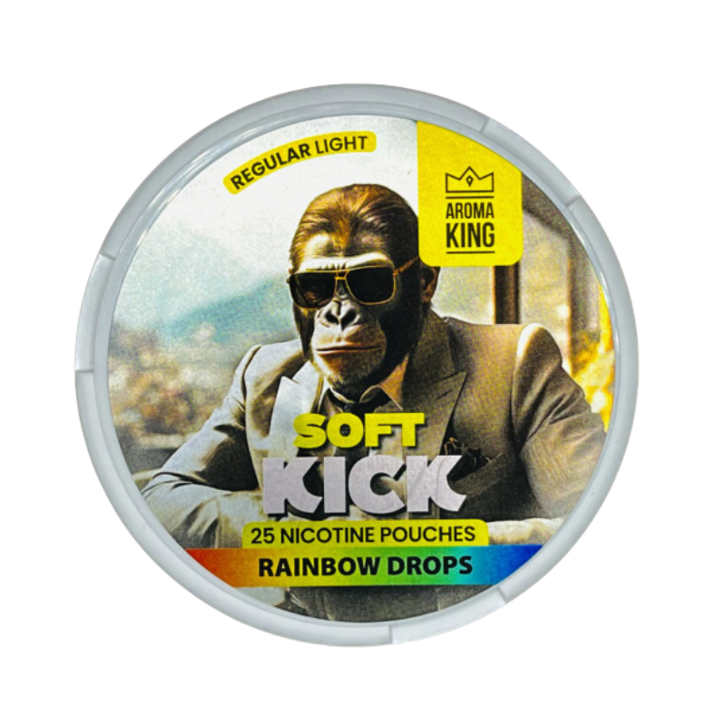 Rainbow Drops Aroma King Soft Kick Nicotine Snus Pouches 10mg