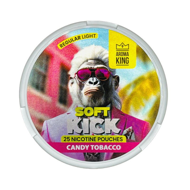Candy Tobacco Aroma King Soft Kick Nicotine Snus Pouches 10mg