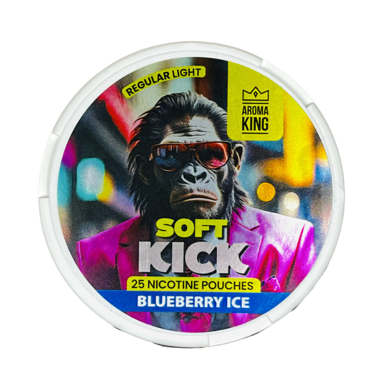 Blueberry Ice Aroma King Soft Kick Nicotine Snus Pouches 10mg