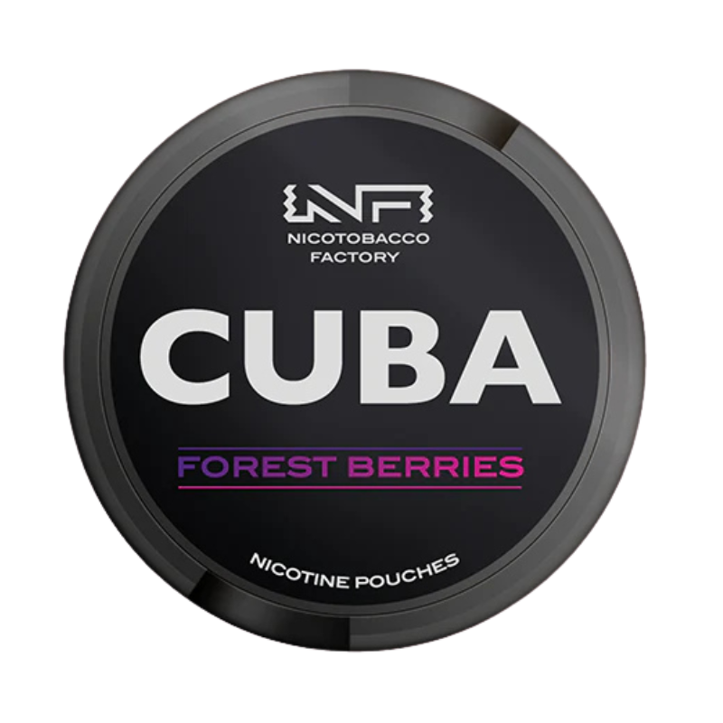 Foest Berries CUBA Black Nicotine Snus Pouches 43mg