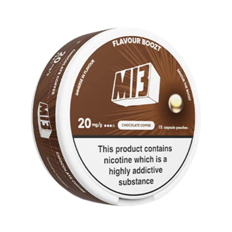Chocolate Coffee M13 Boozt Nicotine Snus Pouches 20mg