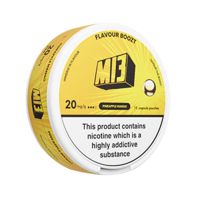 Pineapple Mango M13 Boozt Nicotine Snus Pouches 20mg