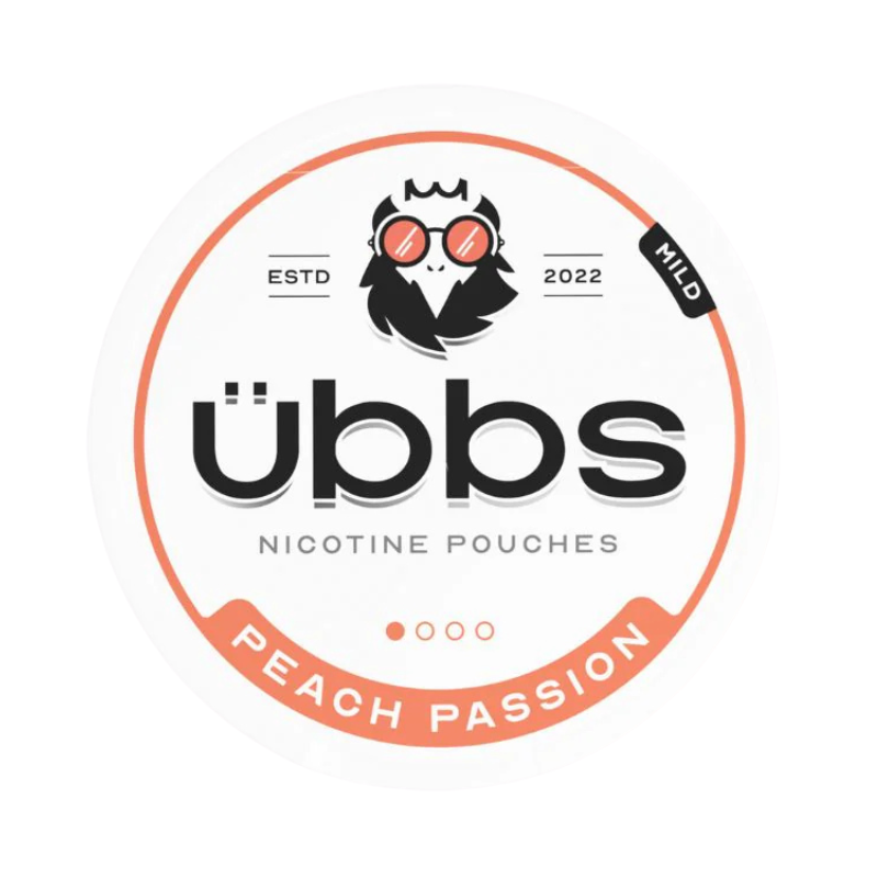 Peach Passion ubbs Nicotine Snus Pouches 4mg