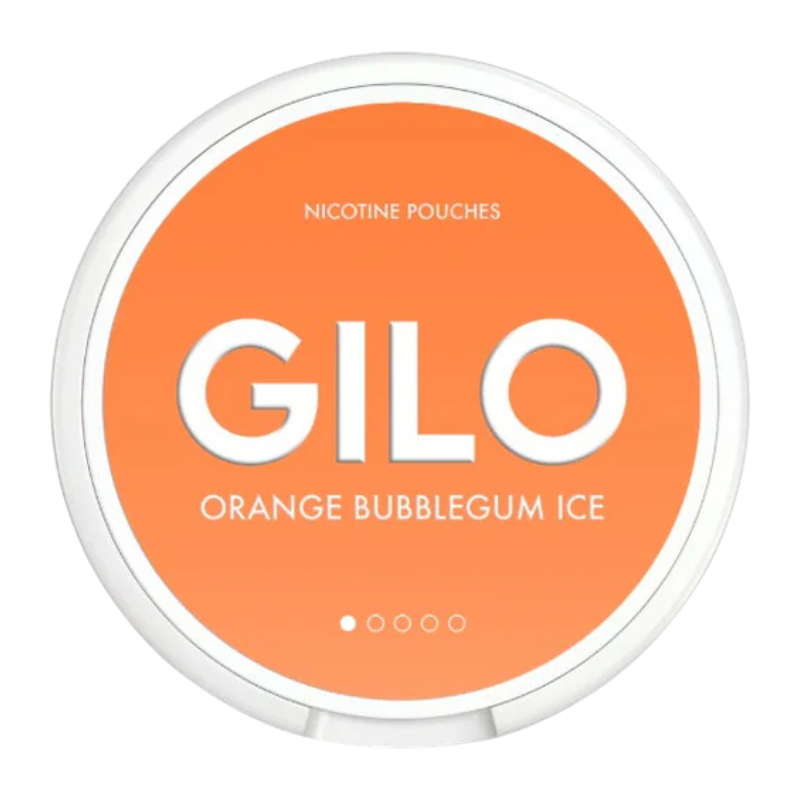 Orange Bubblegum Ice GILO Nicotine Snus Pouches 4mg