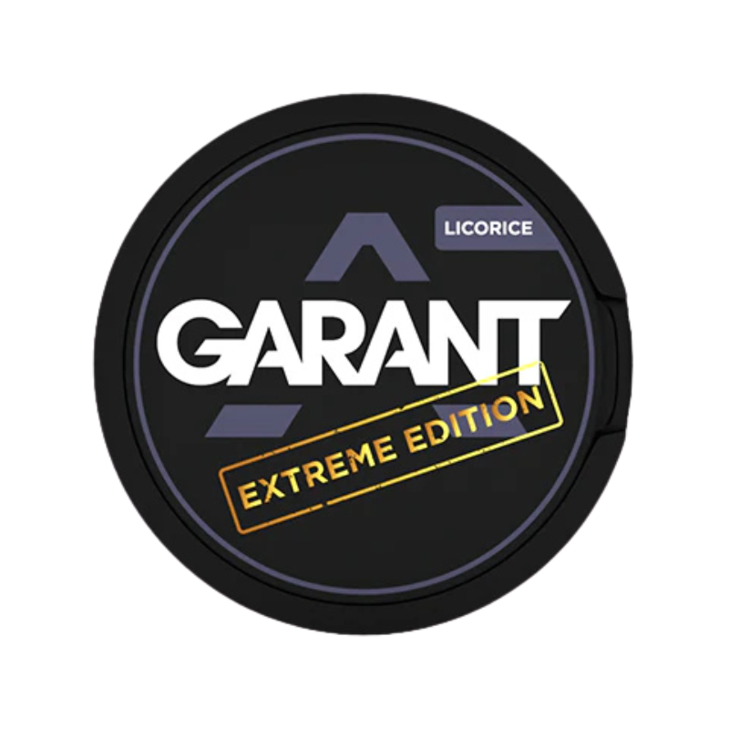 Liqourice Garant Extreme Nicotine Snus Pouches 50mg - 20 Pouches