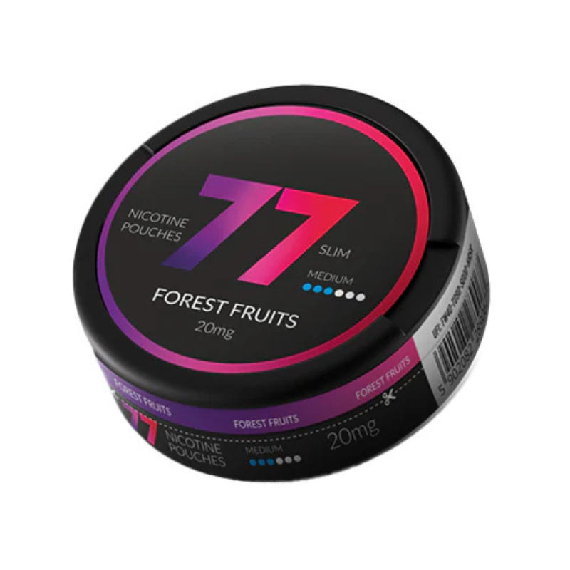 Forest Fruits 77 Slim Nicotine Snus Pouches 20mg - 20 Pouches