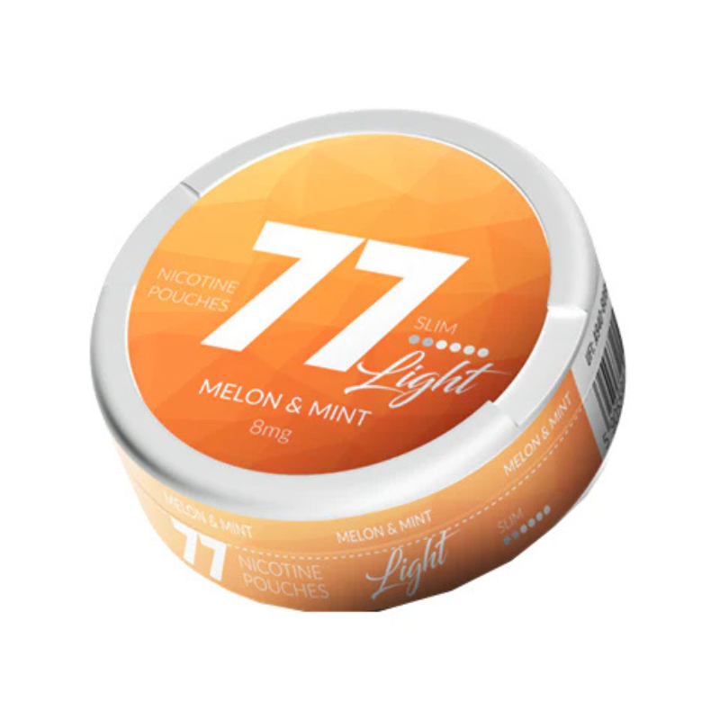 Melon & Mint 77 Slim Nicotine Snus Pouches 8mg - 20 Pouches