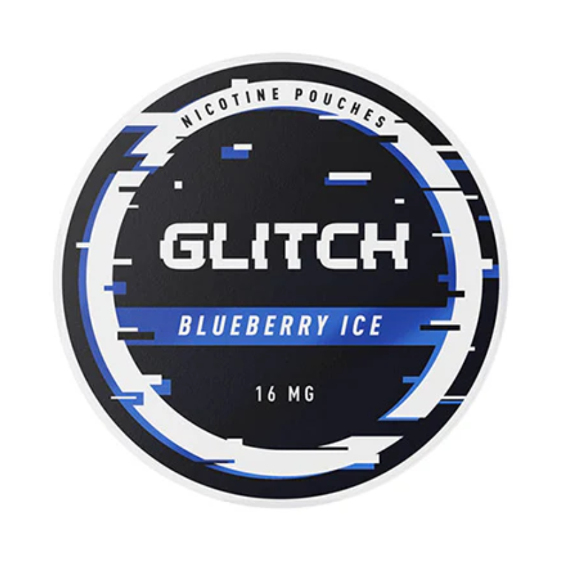Blueberry Ice Glitch Regular Nicotine Pouches - 20 Pouches 16mg
