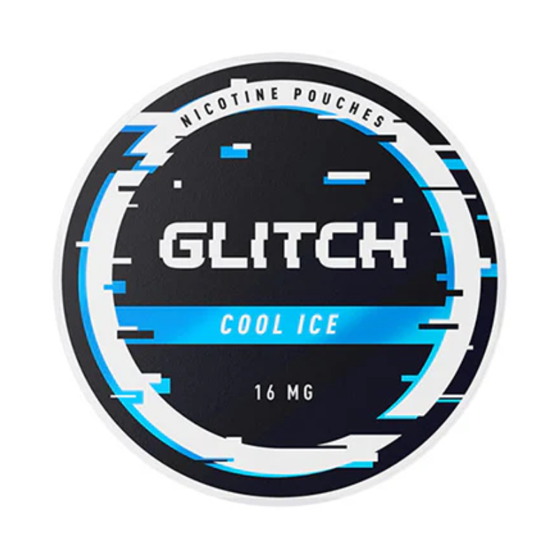 Cool Mint Glitch Regular Nicotine Pouches - 20 Pouches 16mg