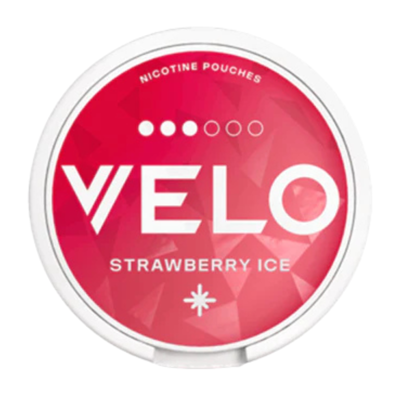 Strawberry Ice VELO Slim Nicotine Snus 20 Pouches 10mg