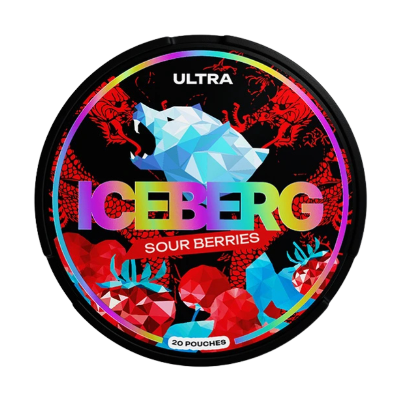 Sour Berries Iceberg Ultra Nicotine Pouches 20 Pouches 50mg