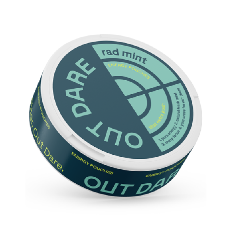 Rad Mint OUTDARE Rad Mint Energy Pouches 20 Pouches 50mg