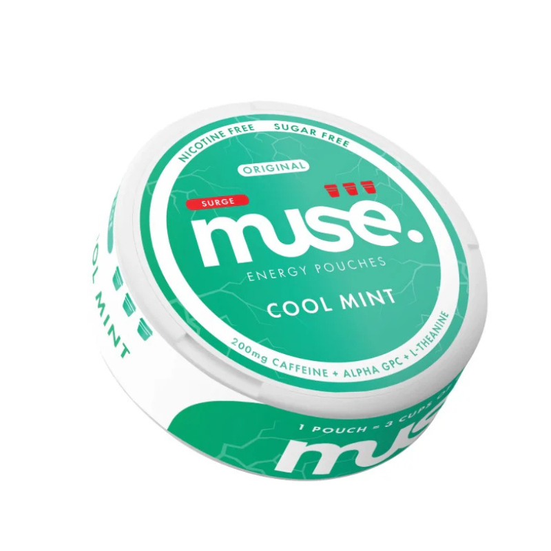 Cool Mint Muse Surge Caffiene Energy Pouches | 20 Pouches - 200mg
