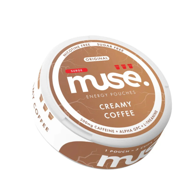 Creamy Coffee Muse Surge Caffiene Energy Pouches | 20 Pouches - 200mg