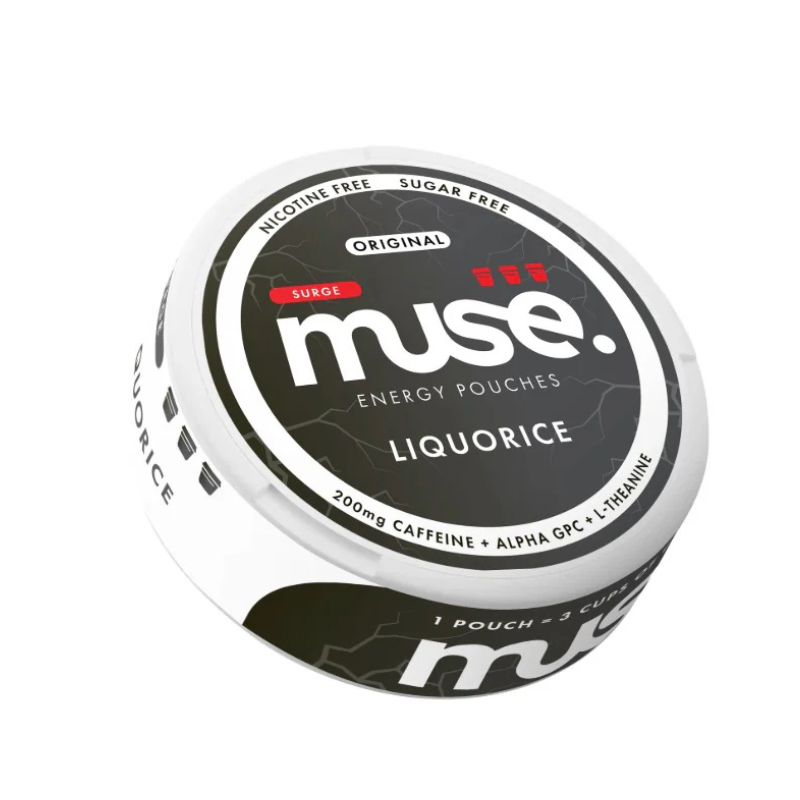 Liqourice Muse Surge Caffiene Energy Pouches | 20 Pouches - 200mg