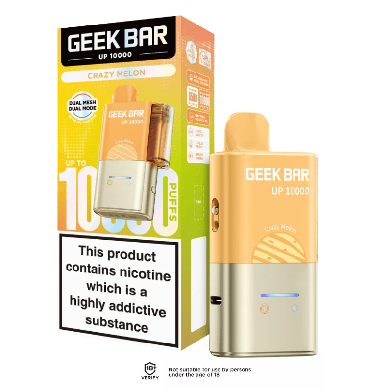 Crazy Melon Geek Bar UP 10K Prefilled Pod Vape Kit 20mg