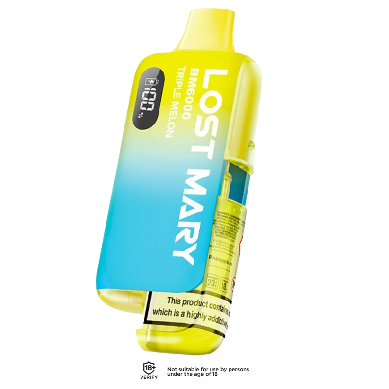 Triple Melon Lost Mary BM6000 Refillable Vape Kit