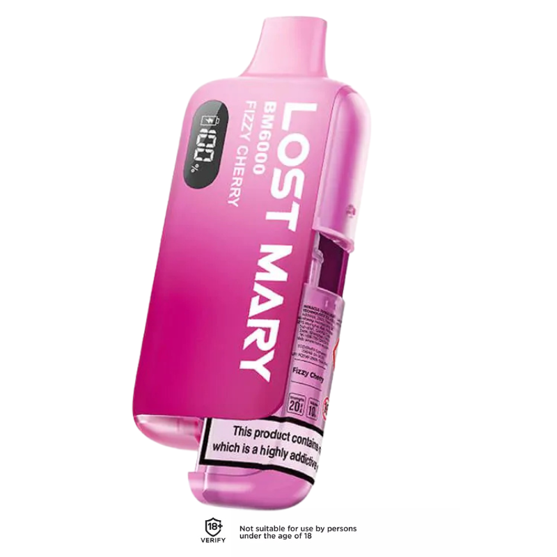 Fizzy Cherry Lost Mary BM6000 Refillable Vape Kit