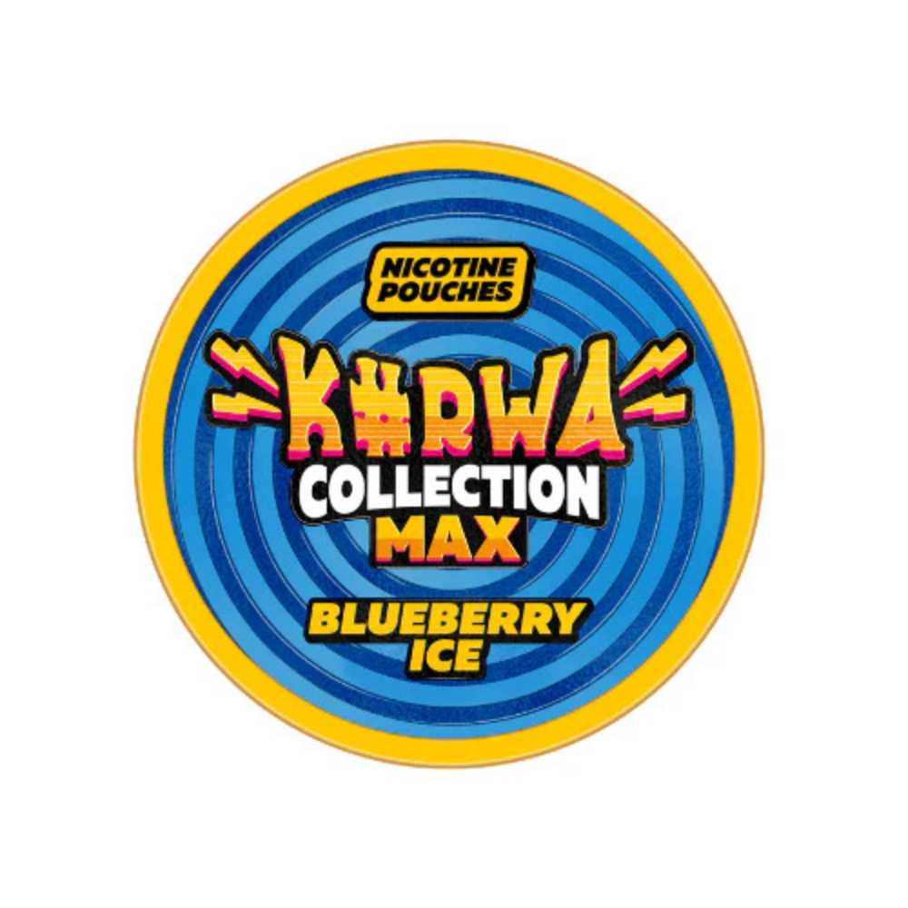 Blueberry Ice Kurwa Collection Max Nicotine Pouches 43mg - 20 Pouches