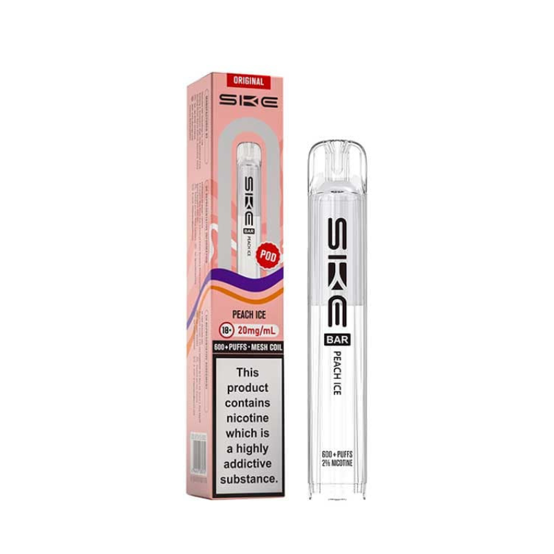 Peach Ice SKE Bar 600 Replacement Prefilled Pod 20mg