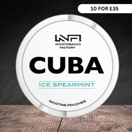 CUBA Ice Spearmint Nicotine Pouches 25mg