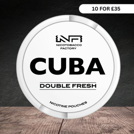 CUBA Double Fresh Nicotine Pouches 25mg