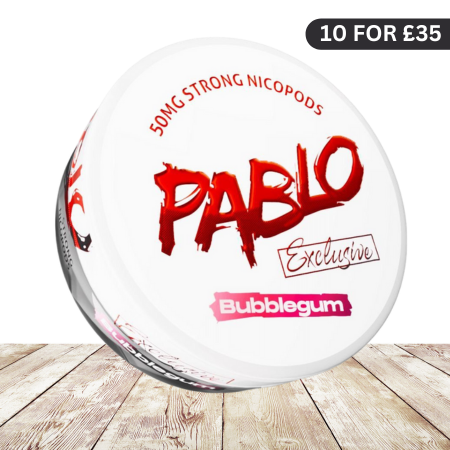 Pablo Exclusive Bubblegum Nicotine Pouches 50mg