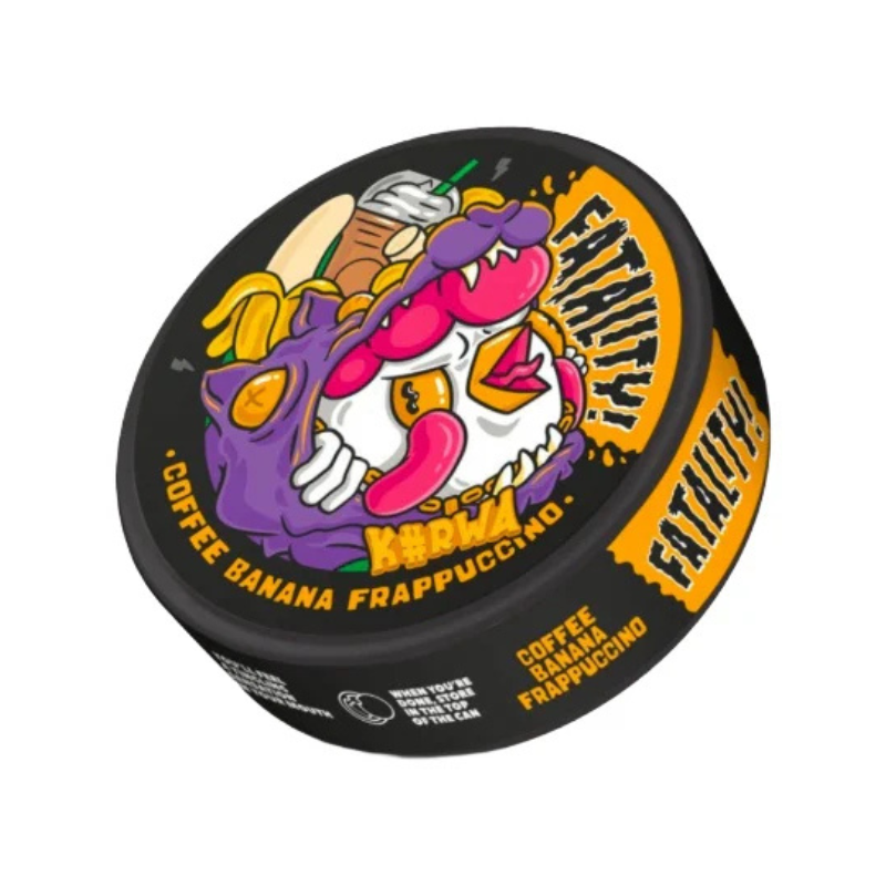 CoffeE Banana Frappuccino KURWA Nicotine Snus Pouches 46.9mg - 20 Pouches