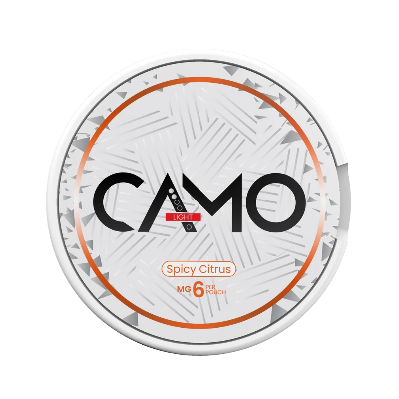 Spicy Citrus Camo Nicotine Pouches - 20 Pouches 6mg