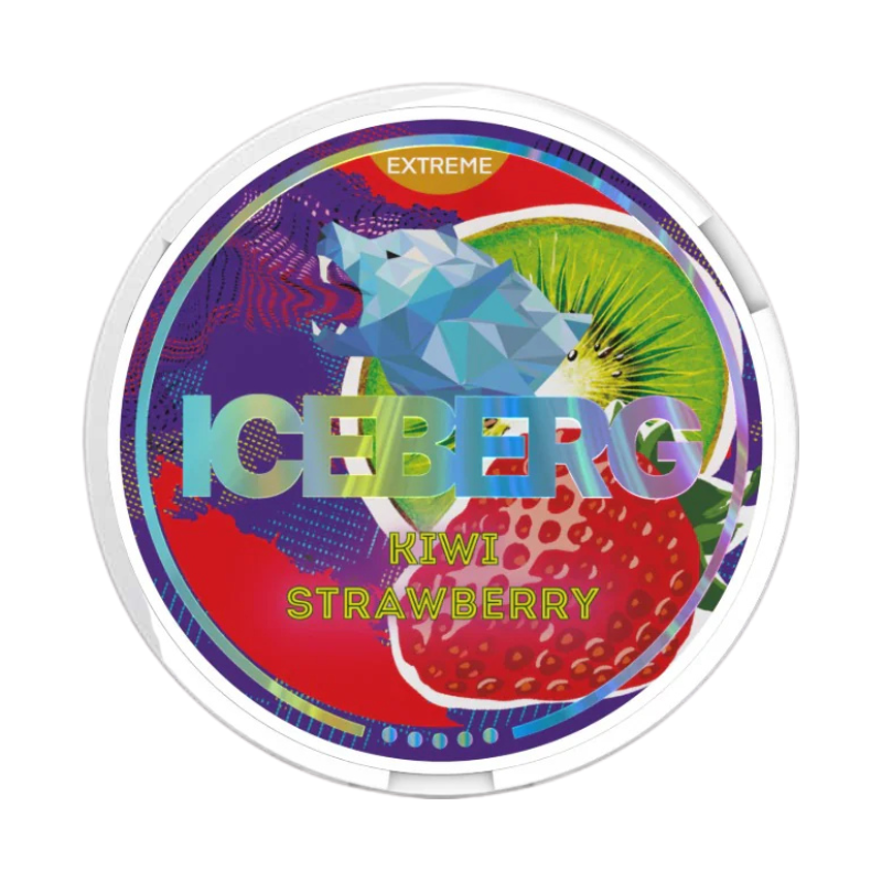 Kiwi Strawberry Iceberg Extreme Nicotine Pouches 20 Pouches 50mg