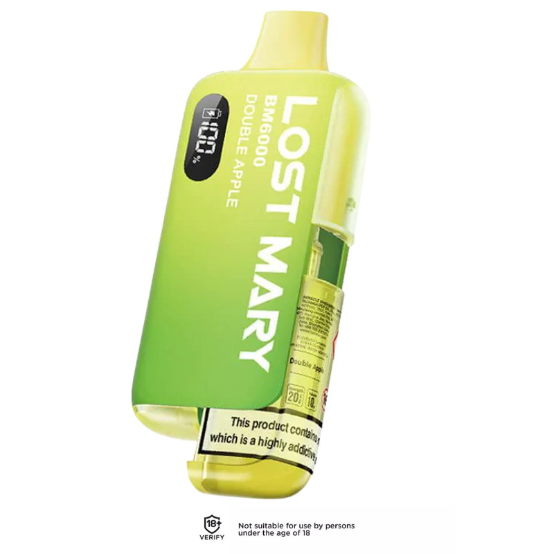 Double Apple Lost Mary BM6000 Refillable Vape Kit